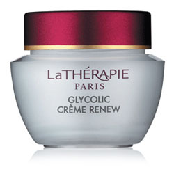 La Thérapie Glycolic Crème Renew Glycolic Day Cream for skin resurfacing. SPF 30